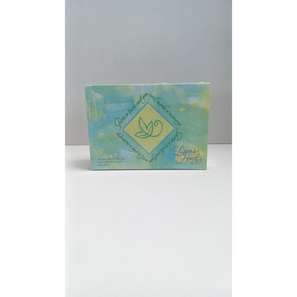 Carlton Cards Lessons of the Heart 20 Note Cards Envelopes Set Watercolor Floral